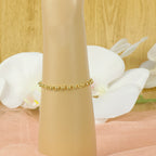 Pulseira Portuguesa Bitola 4,00 mm 19 cm em Ouro 18K