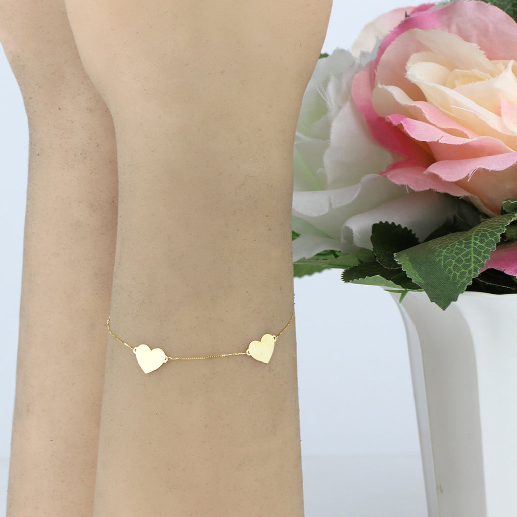 Pulseira Veneziana 19 cm em Ouro 18K