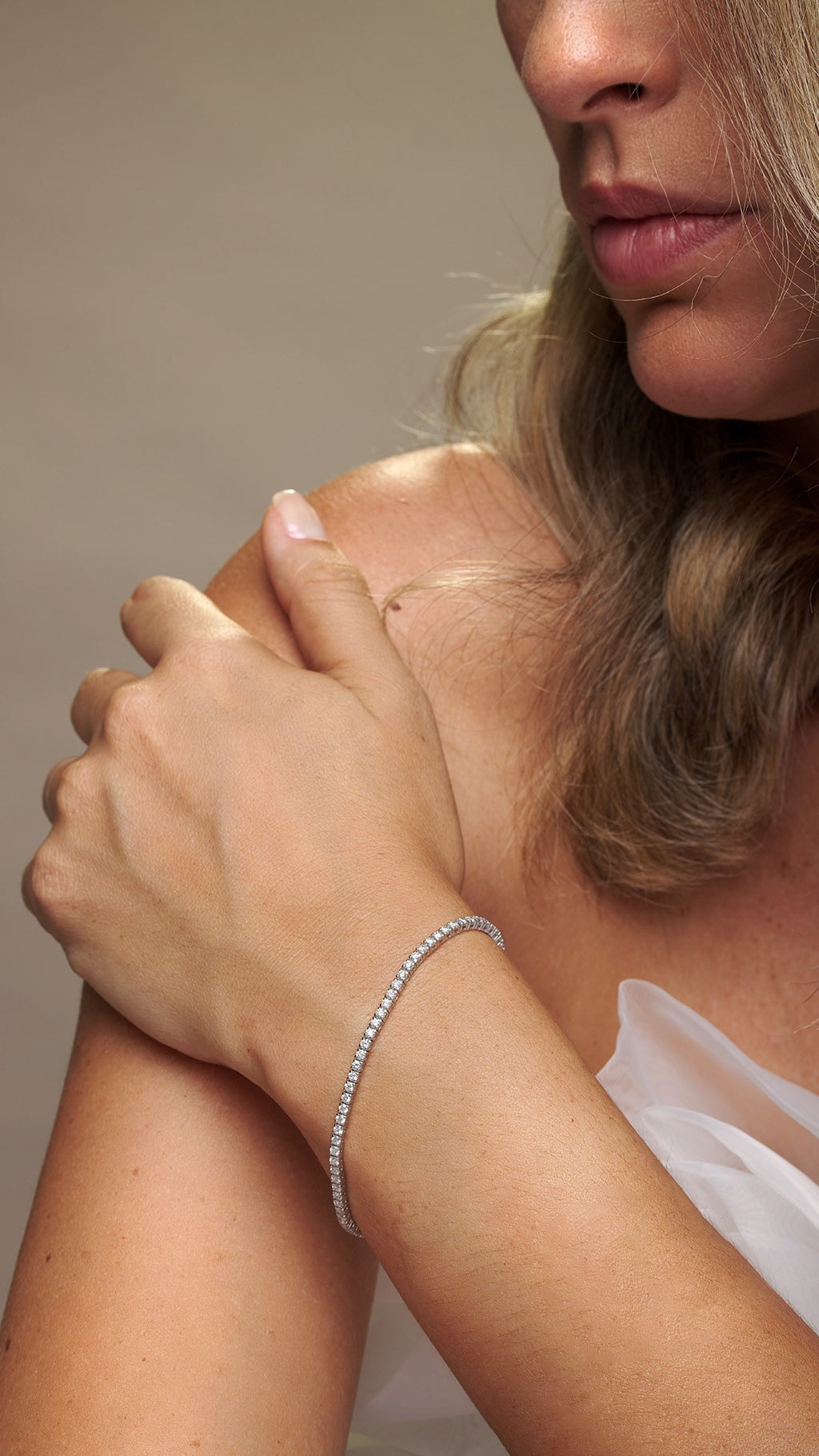 Pulseira Riviera Clássica Diamantes 2,0mm em ouro branco – foto 2