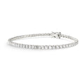 Pulseira Riviera Clássica Diamantes 2,7mm em ouro branco – Rainha da Riviera