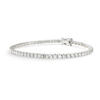Pulseira Riviera Clássica Diamantes 2,7mm em ouro branco – Rainha da Riviera