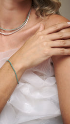 Pulseira Riviera Clássica Esmeraldas 2,1mm em ouro branco – foto 2